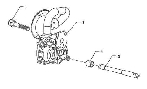 Engine Group - Oil Pump Diagram and Parts List for 076830-04  Briggs and Stratton Generator